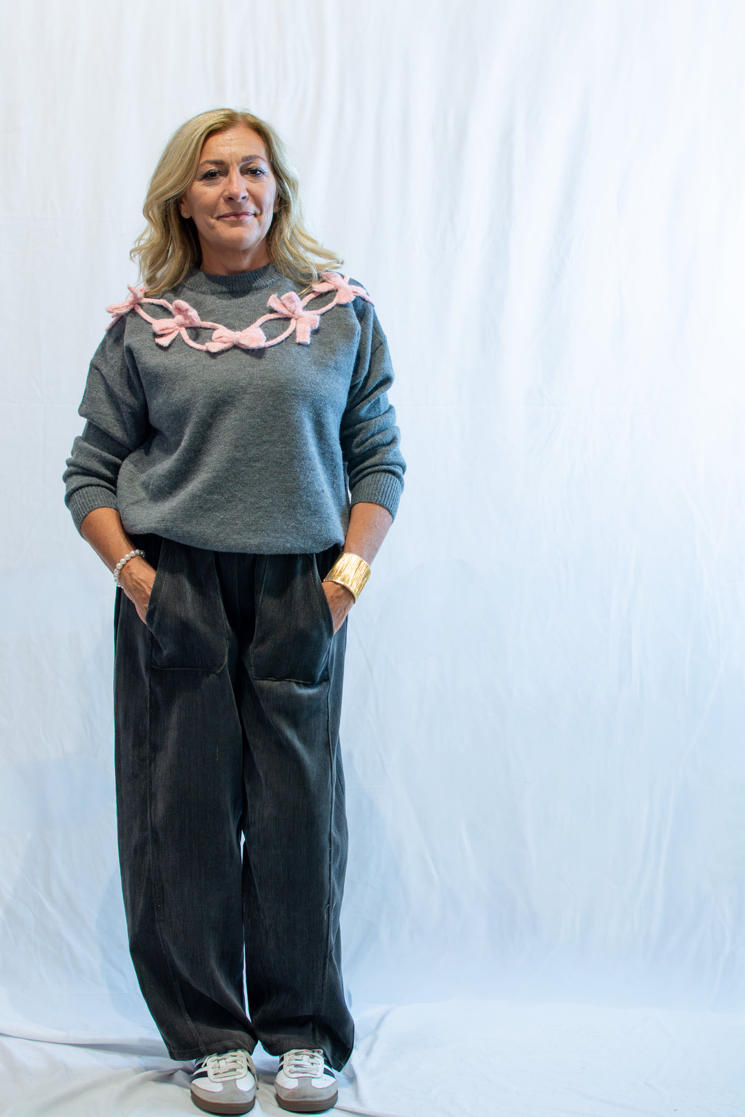 Maglione girocollo fiocchi 🎀