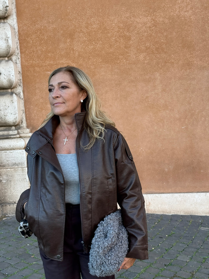 Giubbotto in ecopelle Susan