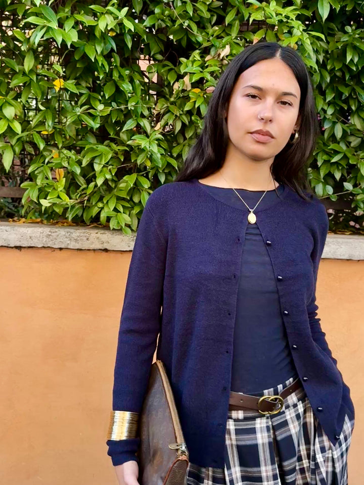 Cardigan girocollo  60039o