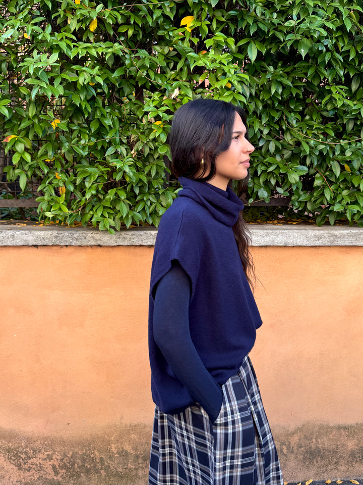 Gilet collo alto Cristina