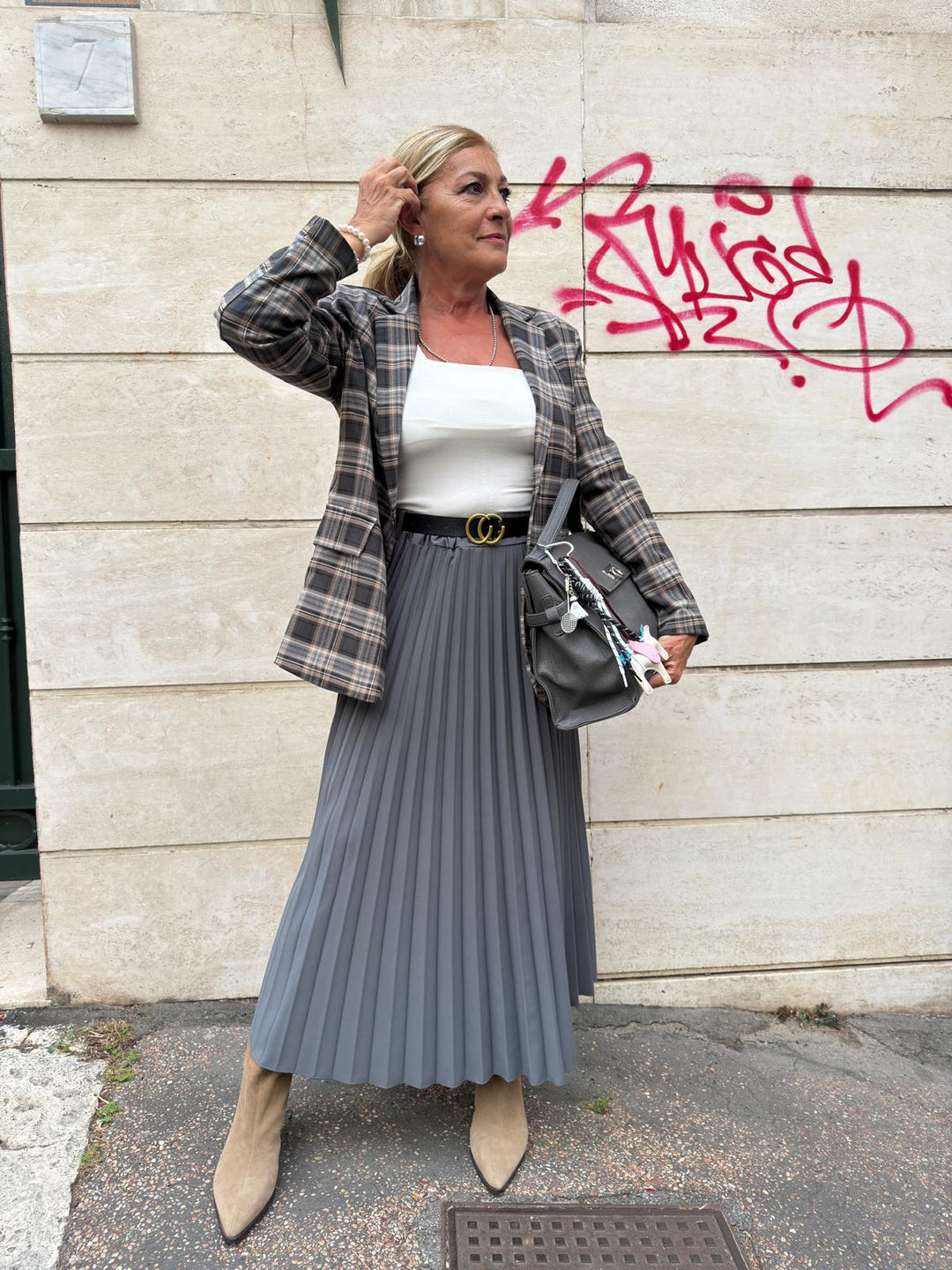 New gonna lunga plissè RIF0011