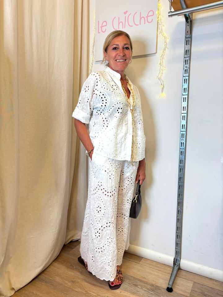 Camicia Sangallo, marrone