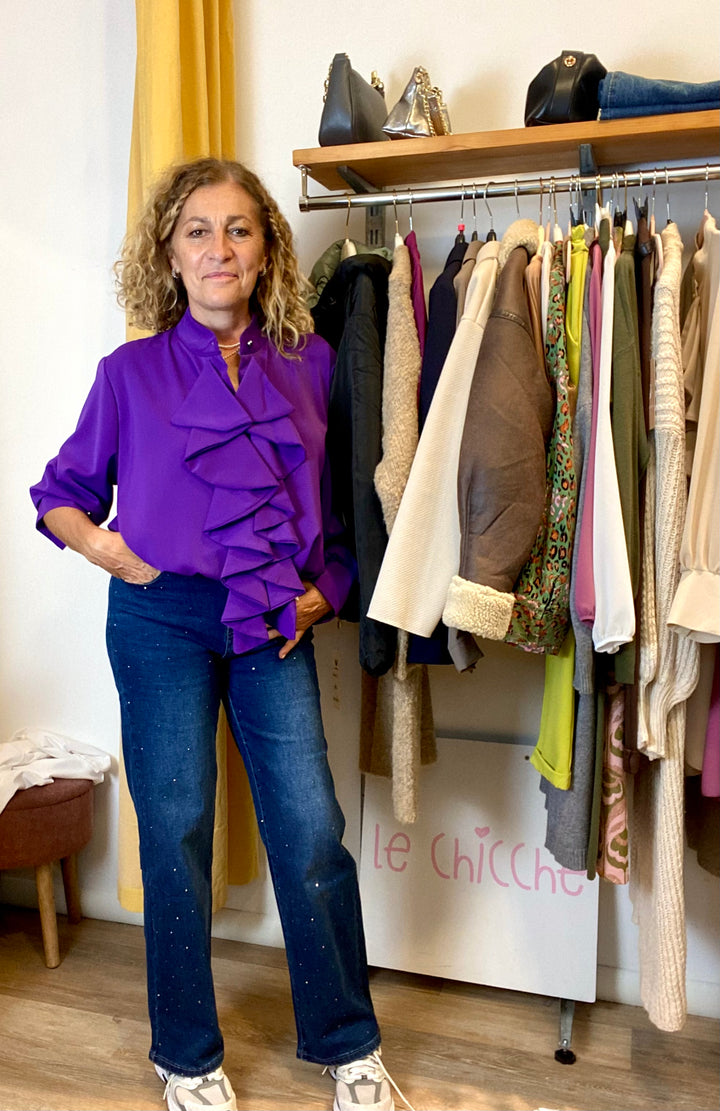 Camicia ruches Adriana 60401w