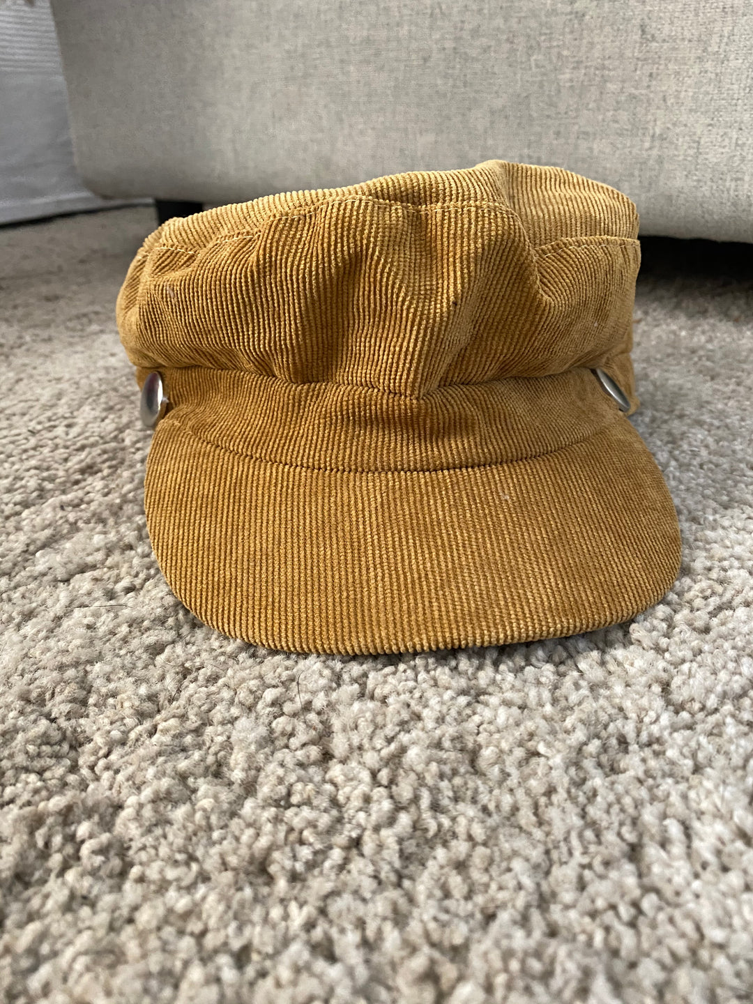 Cappello velluto mille righe