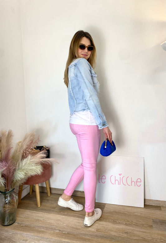 Jeans skinny rosa 3D6109
