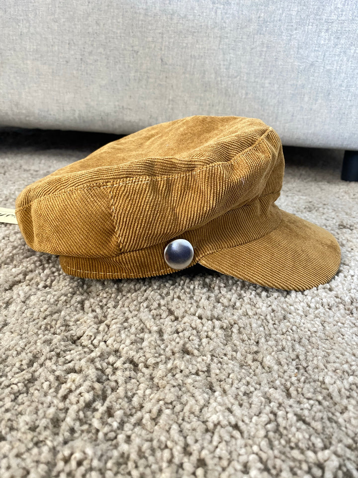 Cappello velluto mille righe