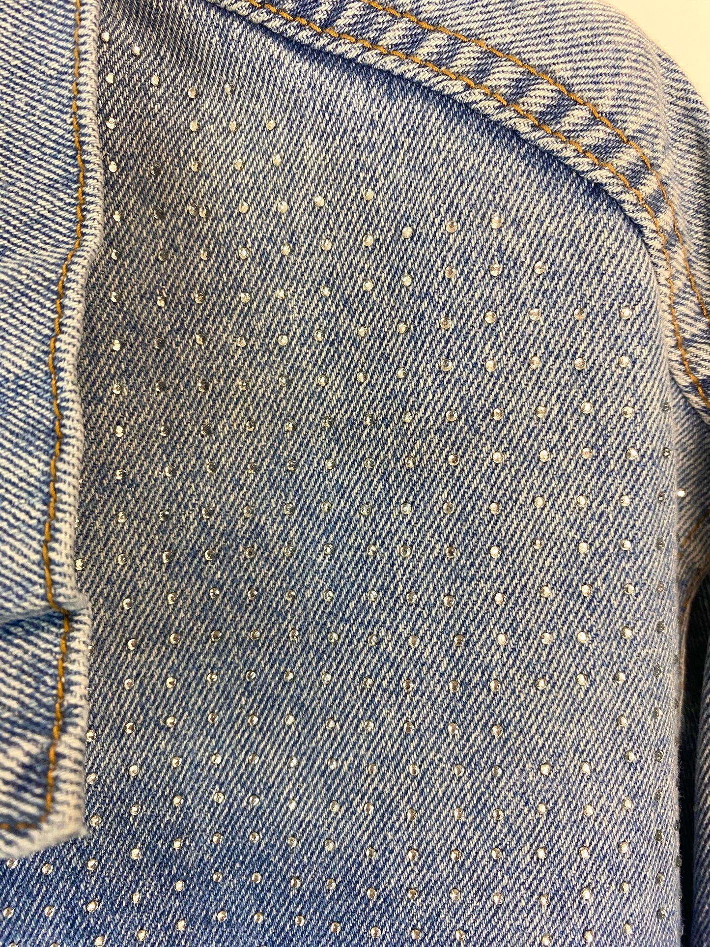 Giubbotto jeans strass