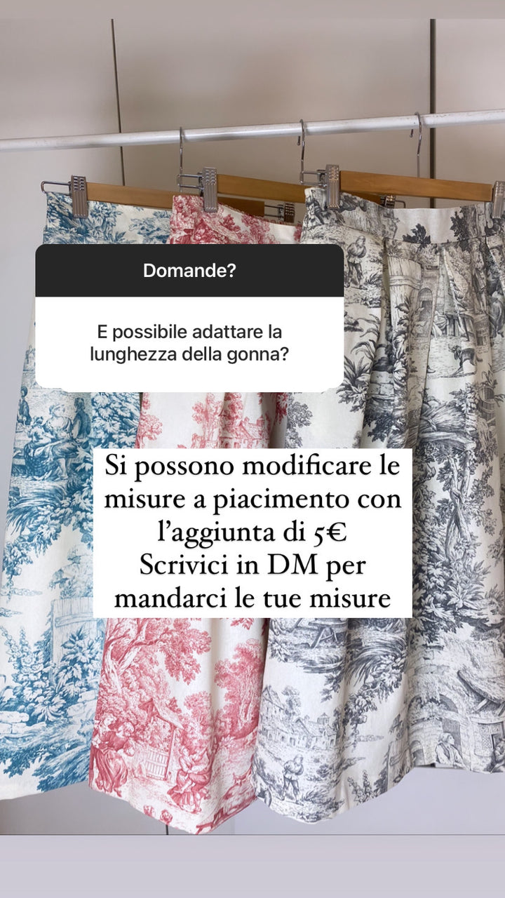 Gonna Toile de Jouy